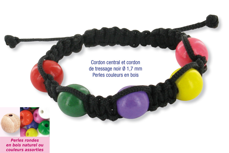 Shamballas con cuentas de madera