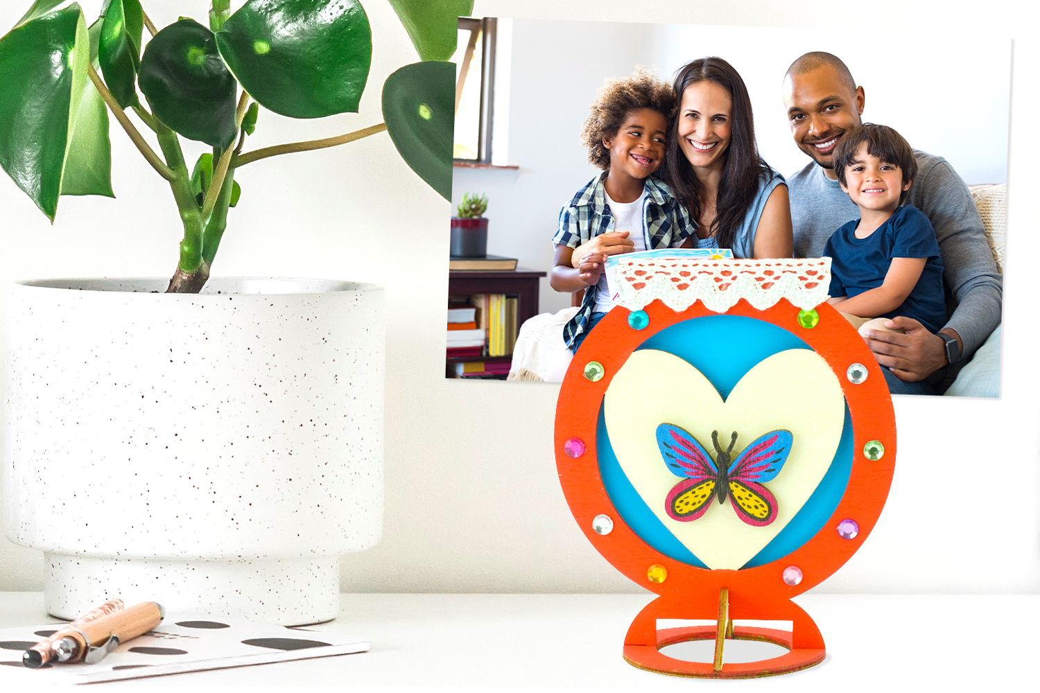 Heart Photo Holder for Mother's Day