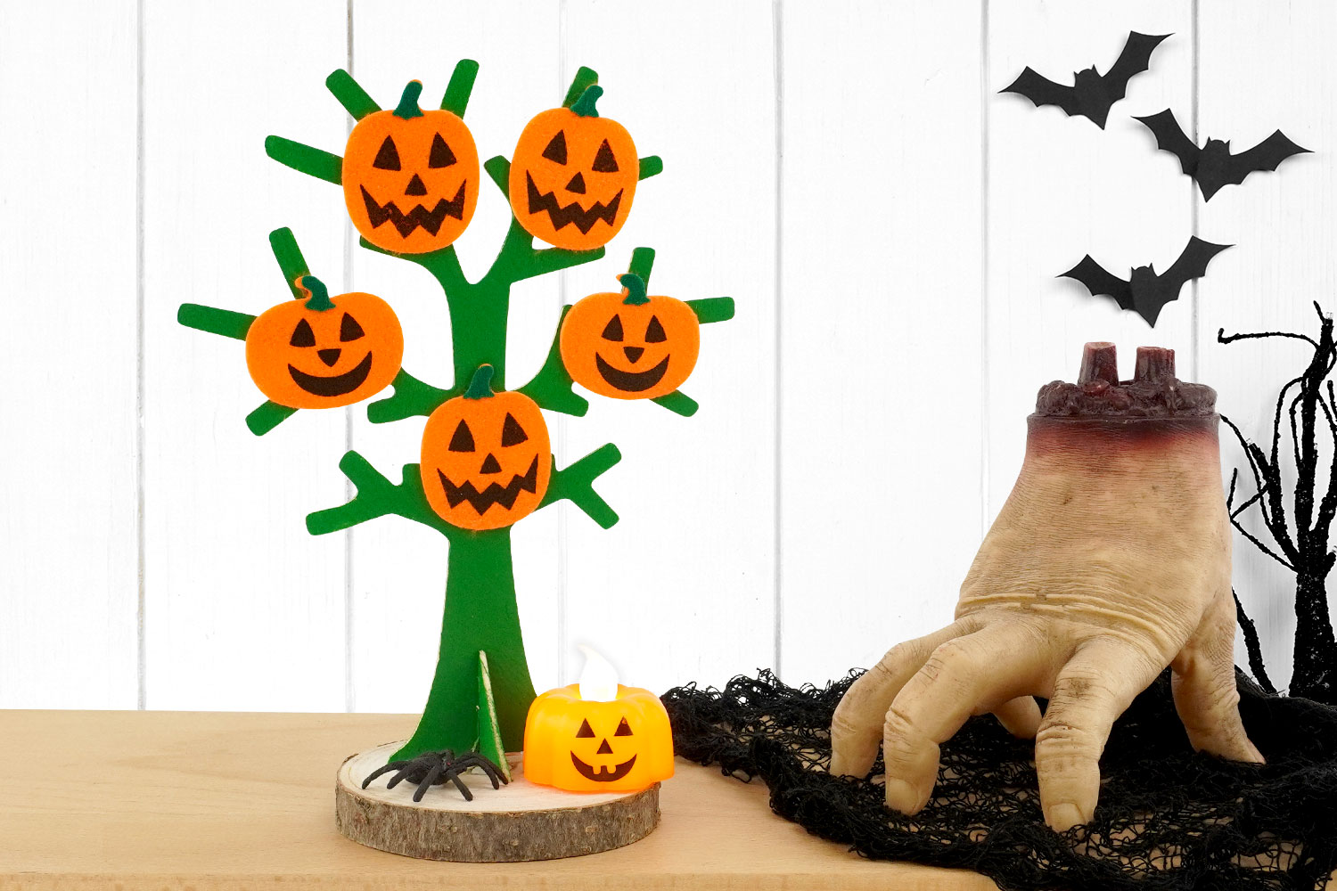 Árbol de calabazas de Halloween
