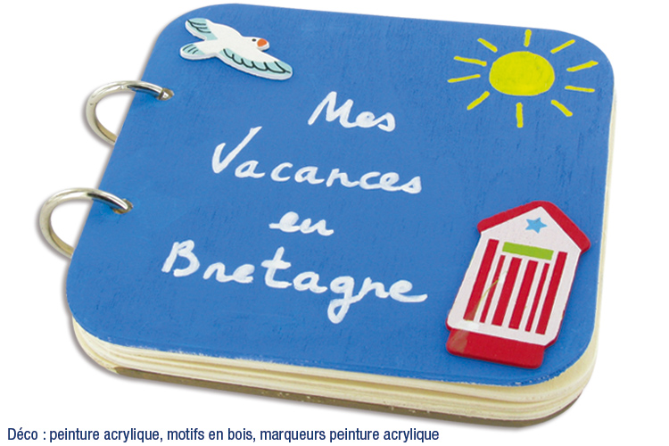 Wooden Photo Album "My Holidays in Brittany"