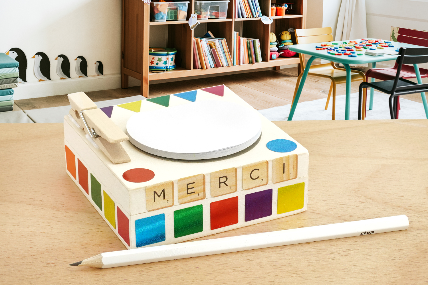 Office Supplies Box + Notepad