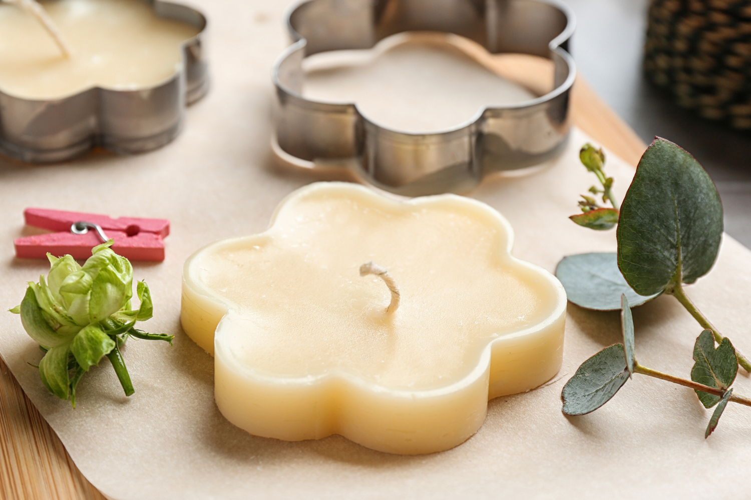 Cookie Cutter Candles for Christmas