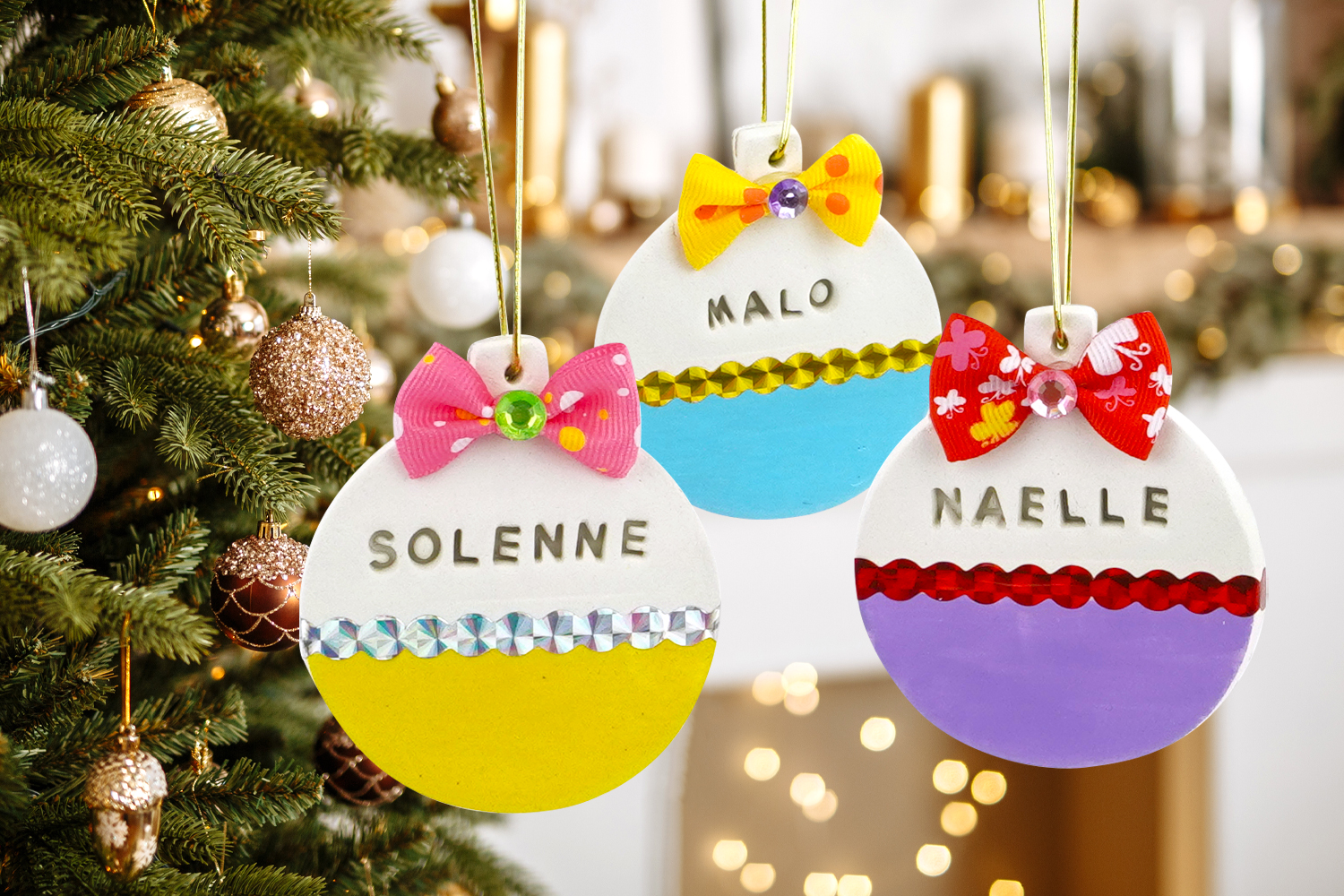 Personalized Christmas Bauble with a Name