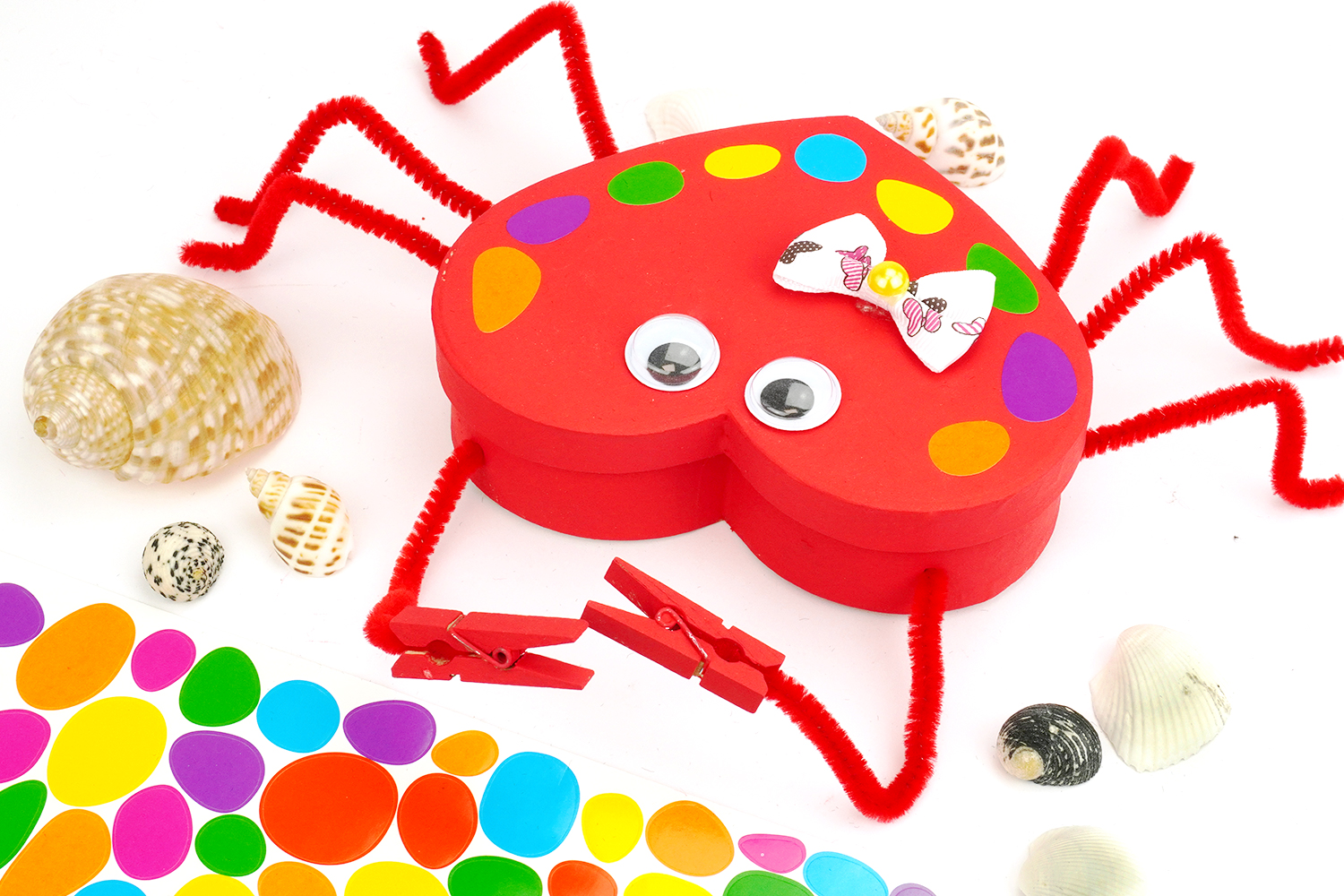 Crab with a Paper Mache Box