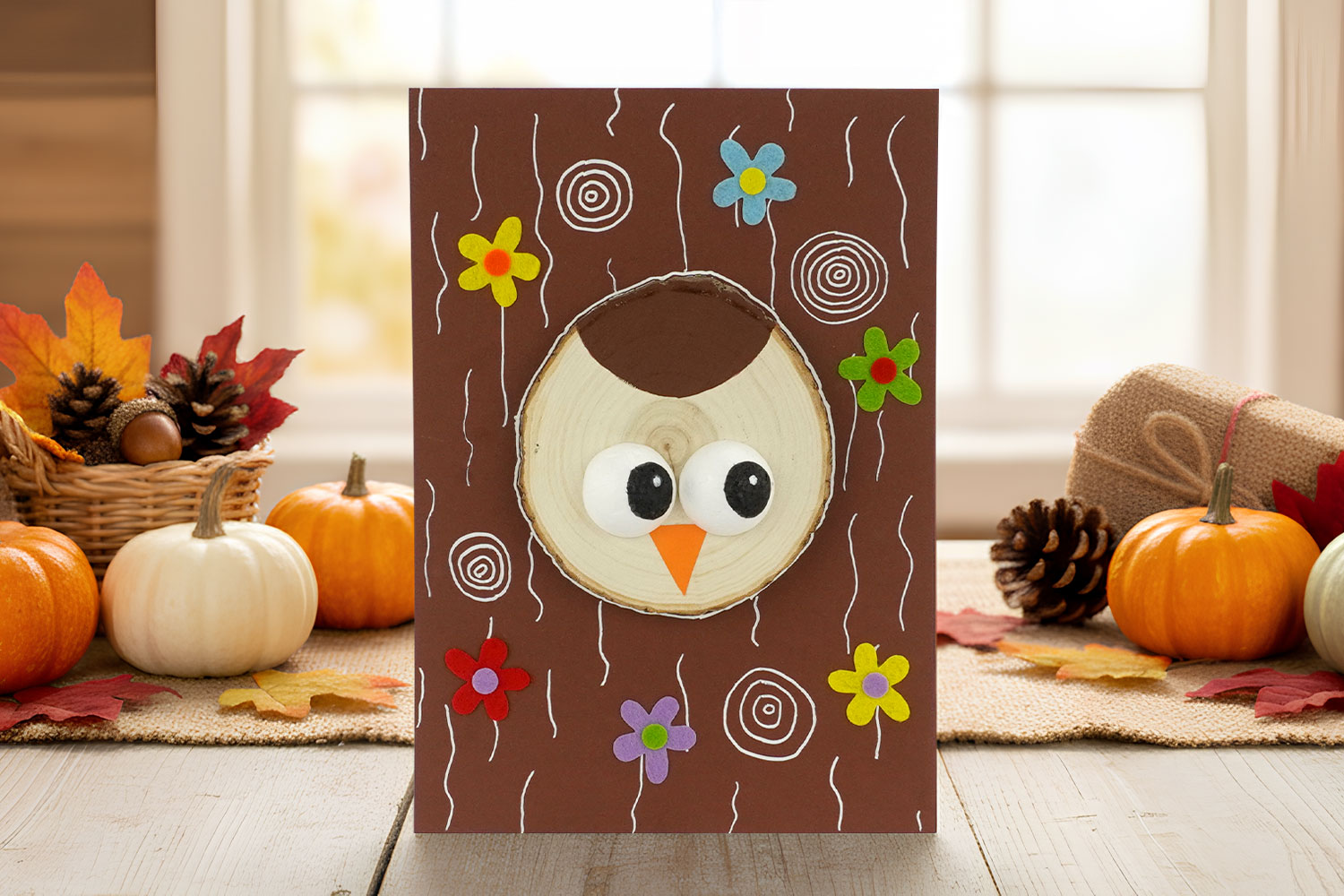 Owl Hidden in Its Tree