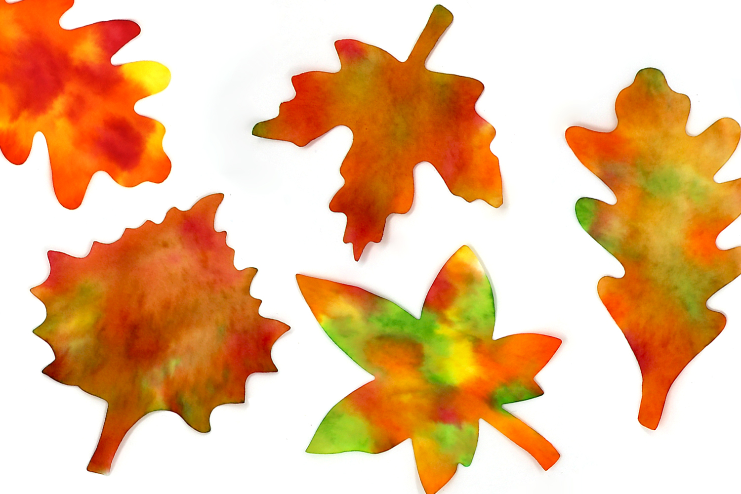 Autumn Leaves with Ink