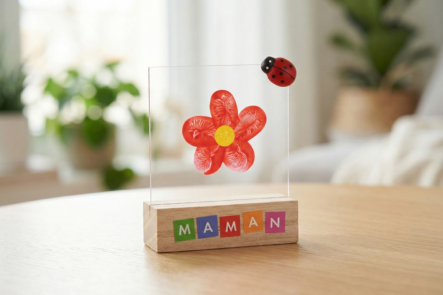 Flower Frame with Fingerprints