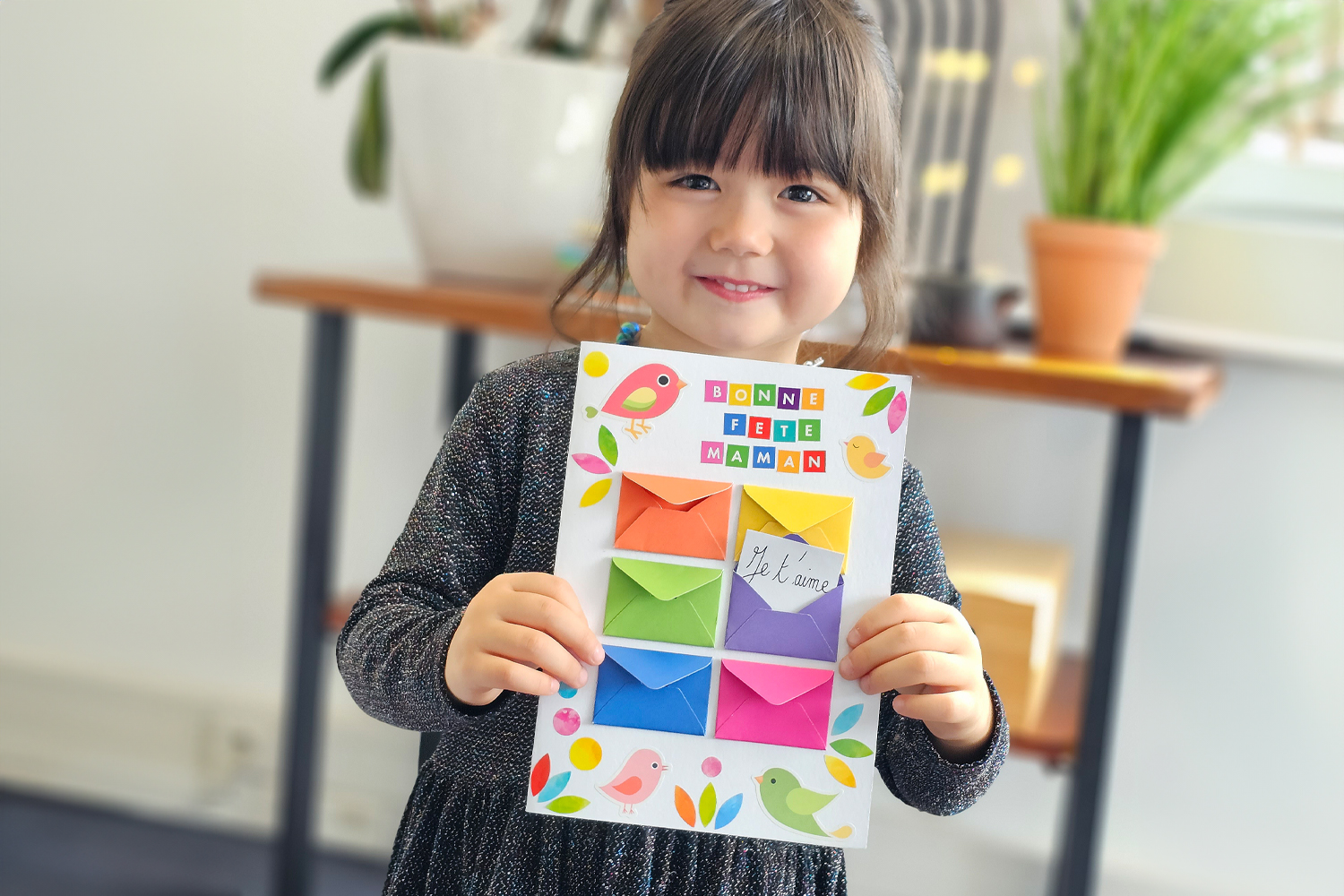 Tarjeta a sobres para el día de las madres