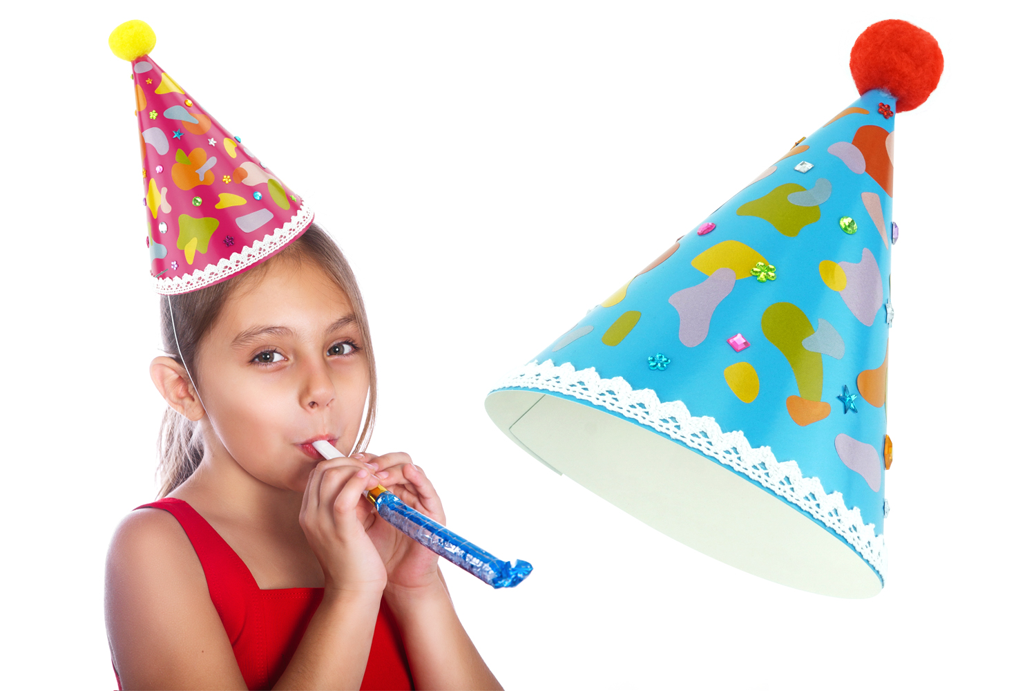 Sombrero de carnaval gomets y strass