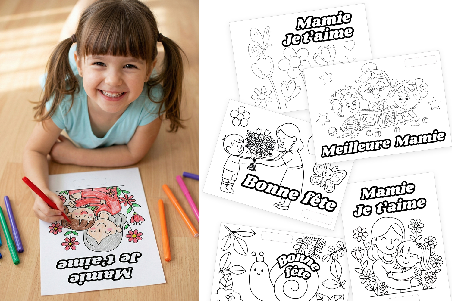 Free Coloring Pages: Grandmother's Day