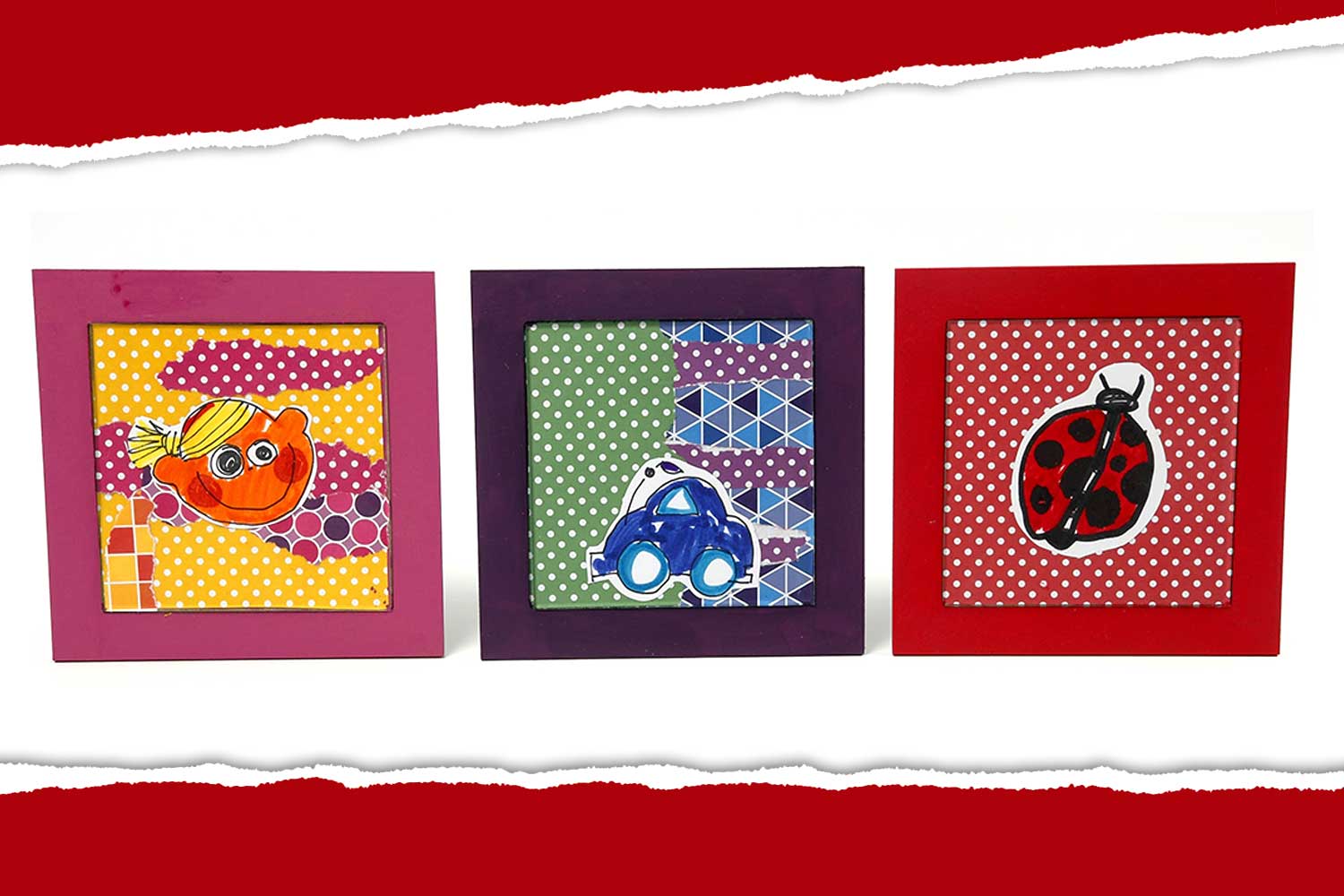 Child Collage Trivet