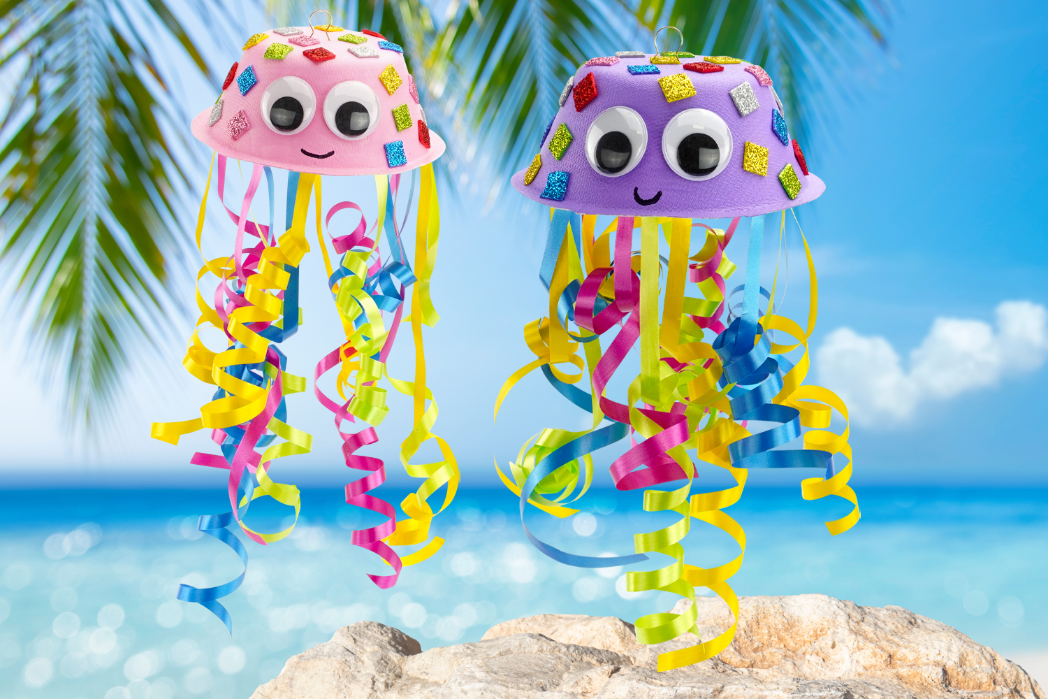 Las pequeñas medusas multicolores