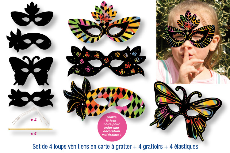 Venetian Wolf Scratch Paper