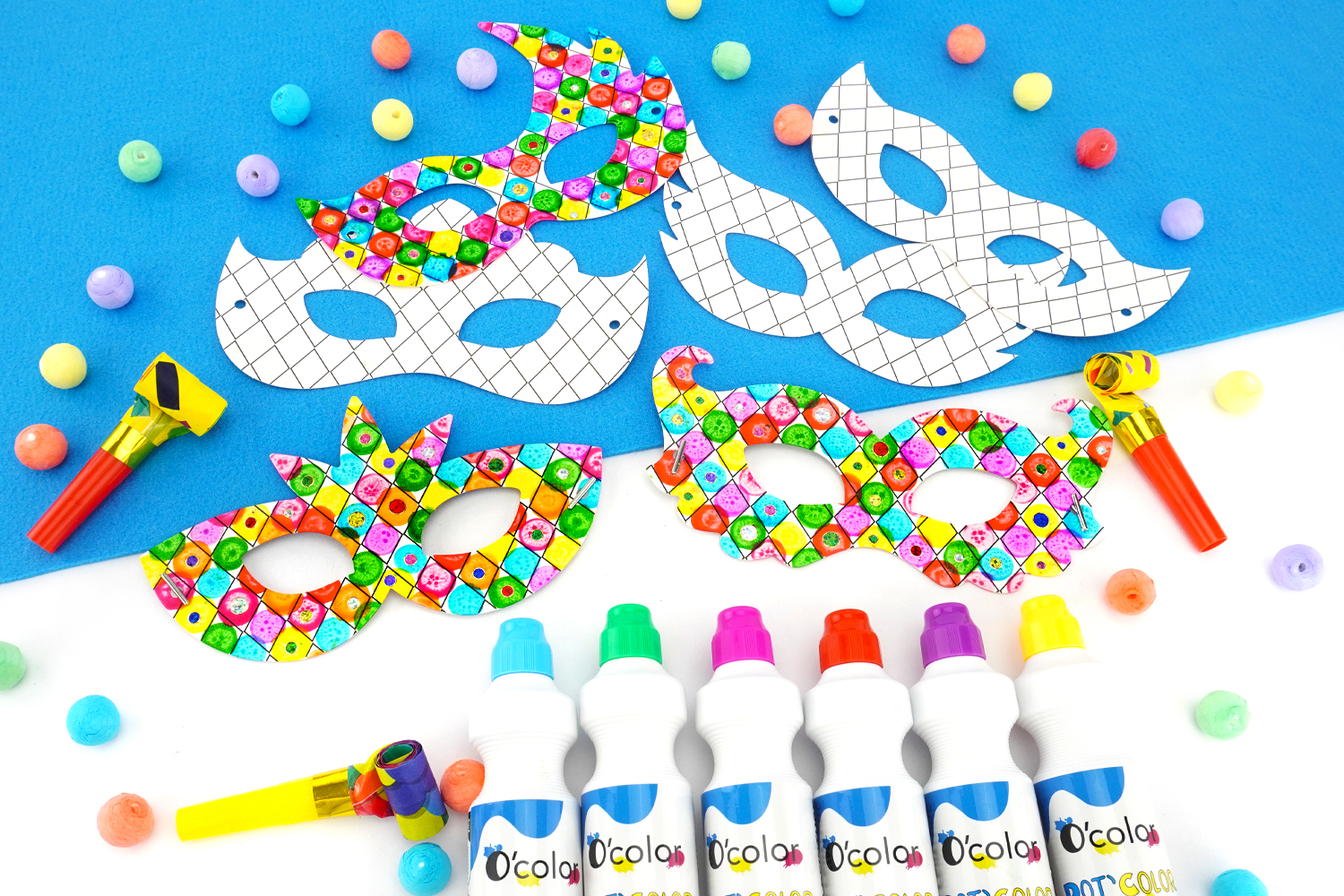 Stamping Carnival Masks