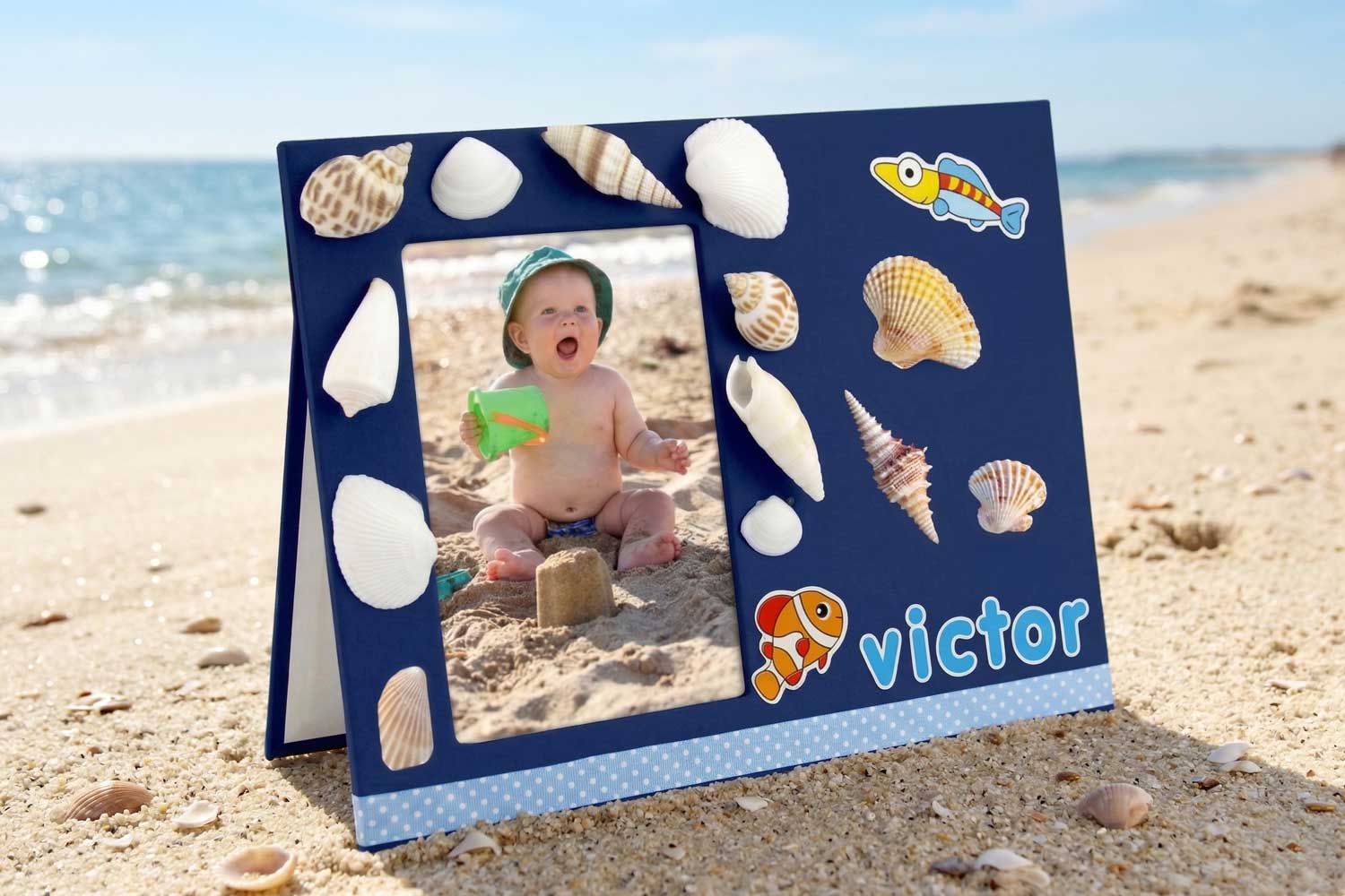 Decorated Frame with Seashells