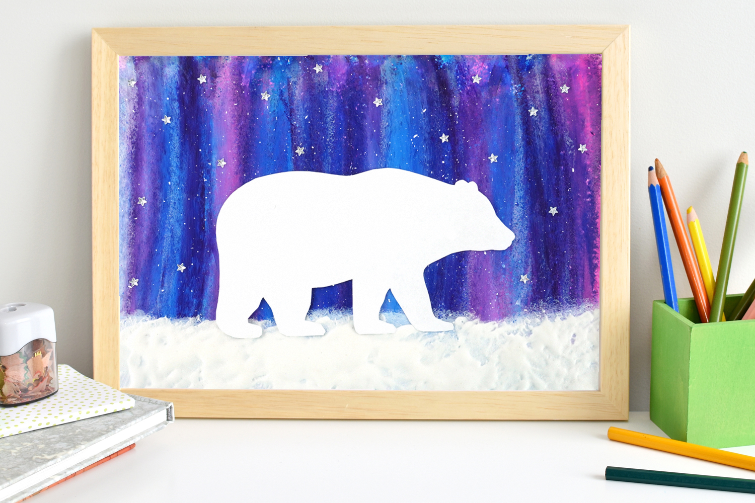 Yvan el oso blanco y las auroras boreales