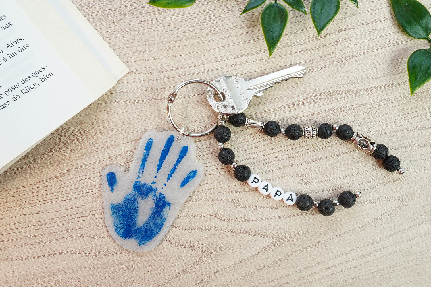 Fingerprint Keychain and Alphabet Beads