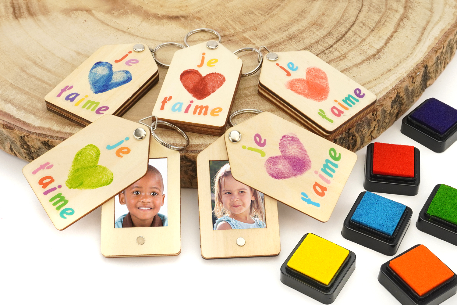 Photo Keychains and Fingerprint Imprints
