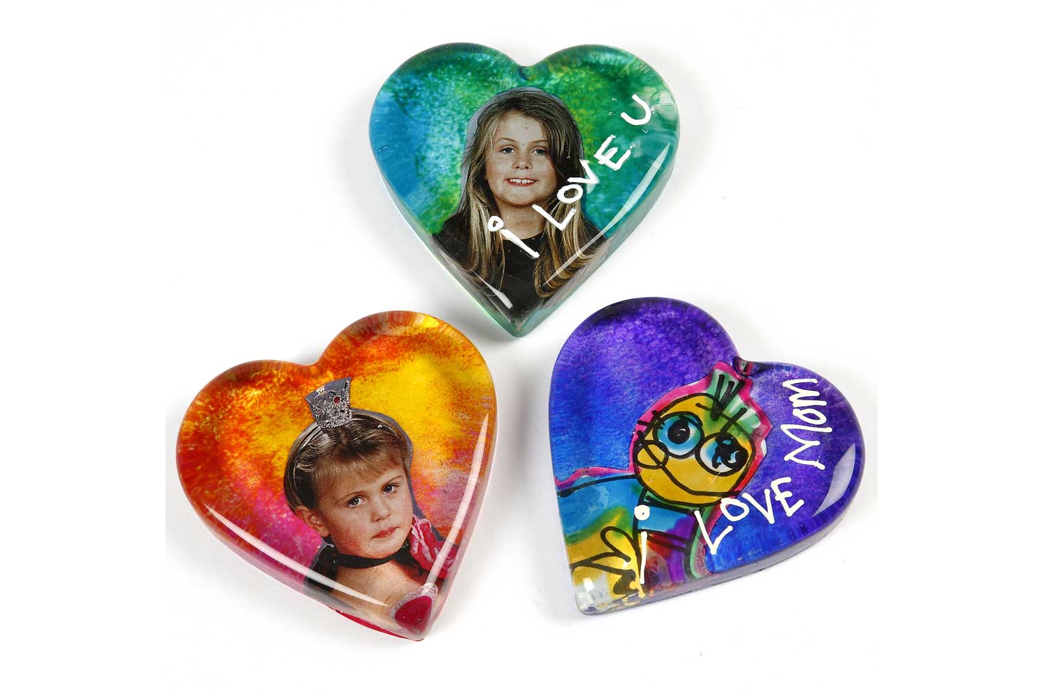 Glass Paperweight Photo Collage