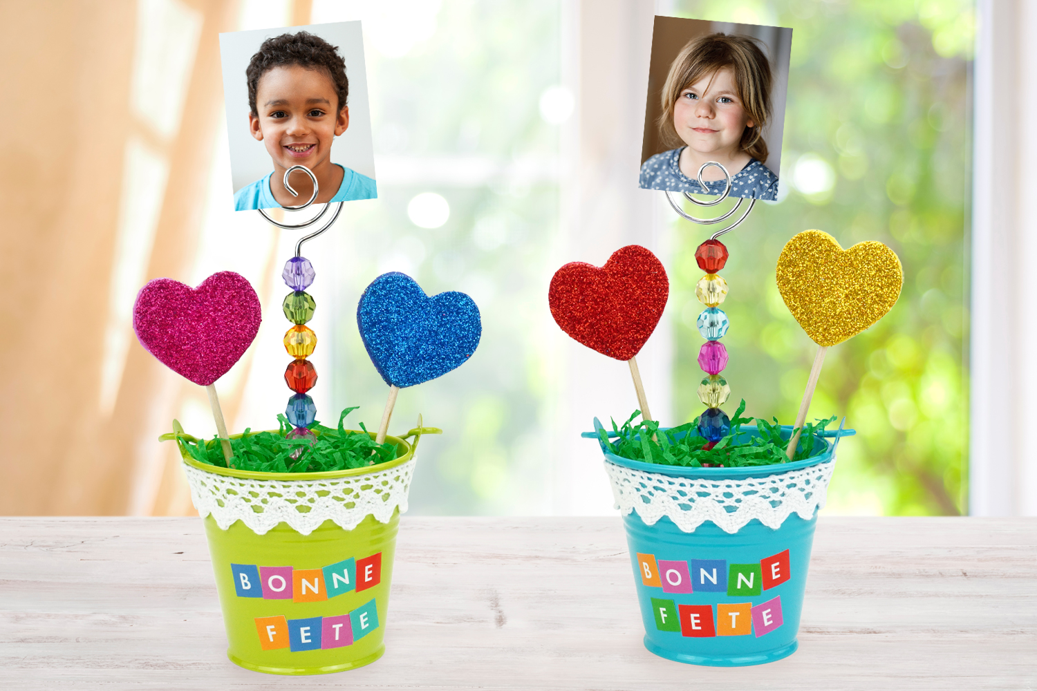 Small Photo Holder Bucket