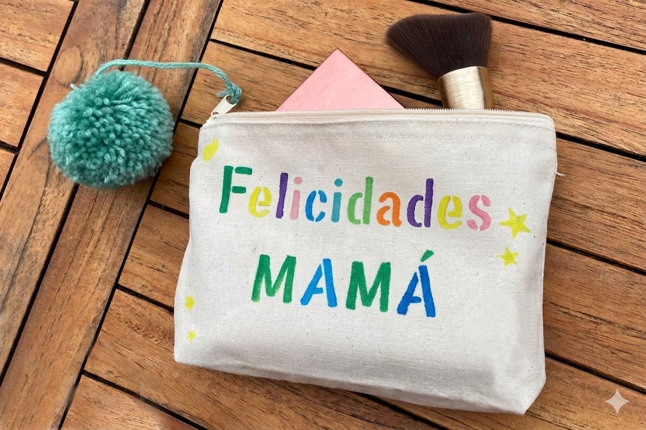 Estuche de maquillaje "Feliz día mamá"
