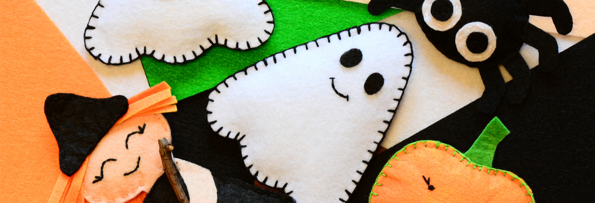 fieltro de Halloween