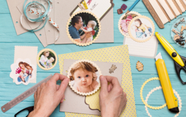 Estoy haciendo un álbum de fotos. - Actividades scrapbooking - 10doigts.fr