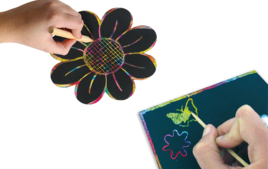 Cartas para rascar, para puntear - Artes plásticas - 10doigts.fr