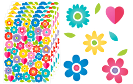 Flower and Heart Embellishments - Embellishments - 10doigts.fr