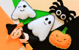 Hago monstruos de fieltro - Actividades de Halloween - 10doigts.fr