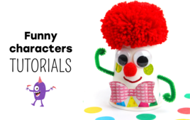 Funny Characters Craft Activities: Inventing Faces and Stories - Craft activity ideas for children - 10doigts.fr