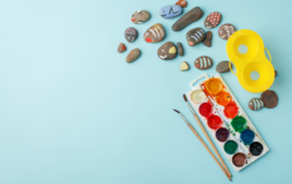 Pinto sobre piedras - Actividades en el Jardín - 10doigts.fr