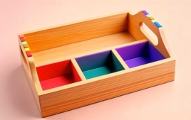 Wooden Trays - Learning and Manipulation - 10doigts.fr
