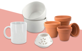 Soportes de cerámica para decorar - Bases para decorar - 10doigts.fr