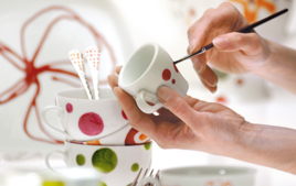 Pinto sobre porcelana - Actividades de pintura - 10doigts.fr