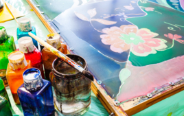 Pintura sobre seda - Actividades de pintura - 10doigts.fr
