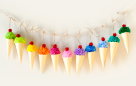 I make a garland - Home Décor Activities - 10doigts.fr