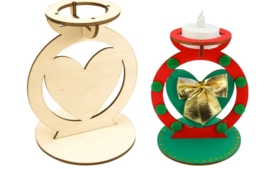 Wood Candle Holders - Wooden Supports - 10doigts.fr