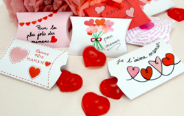 Modelado Corazones - Manualidades Día de San Valentín - 10doigts.fr