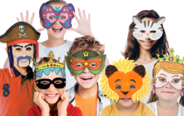 Disfraces para hacer uno mismo - Máscaras y disfraces de fiestas - 10doigts.fr