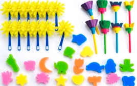 Tampones de espuma, esponjas - Pinceles y accesorios - 10doigts.fr