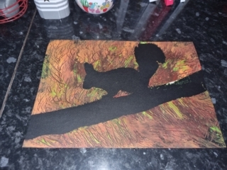 Silhouette de l'écureuil - 10doigts.fr