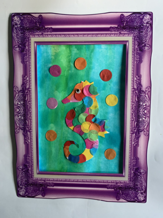 Hippocampe coloré - 10doigts.fr