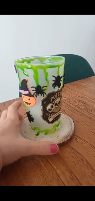 Verre d'halloween - 10doigts.fr