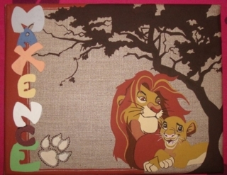 Le roi de la jungle avec prénom - Peinture - 10doigts.fr