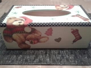 boites a mouchoirs - Vernis collage papiers, serviettes - 10doigts.fr