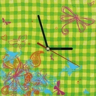 Horloge campagnarde - Déco du bois - 10doigts.fr