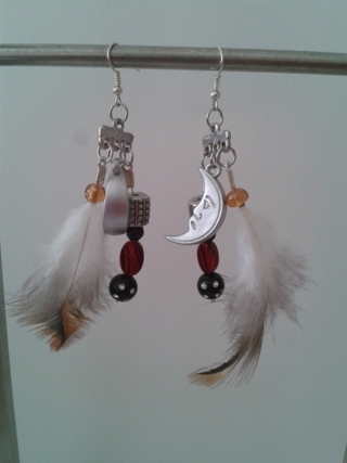 boucle d'oreille ethnique - Perles, bracelets, colliers - 10doigts.fr