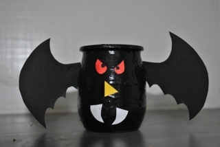 photophore chauve sours halloween - Créations d'enfant - 10doigts.fr