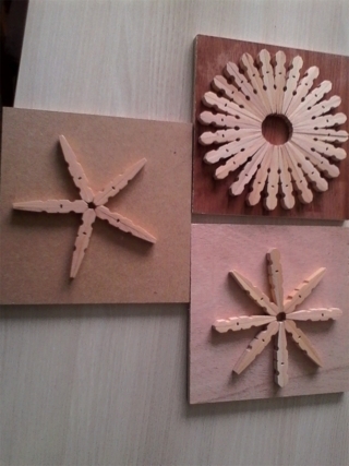 Étoile et dessous de plat - Déco du bois - 10doigts.fr